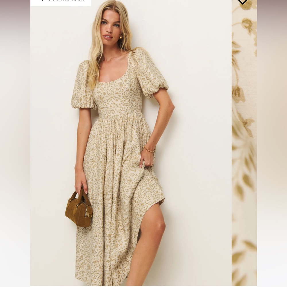 Reformation Everlyn dress NWT 4 Hermes floral New midi
